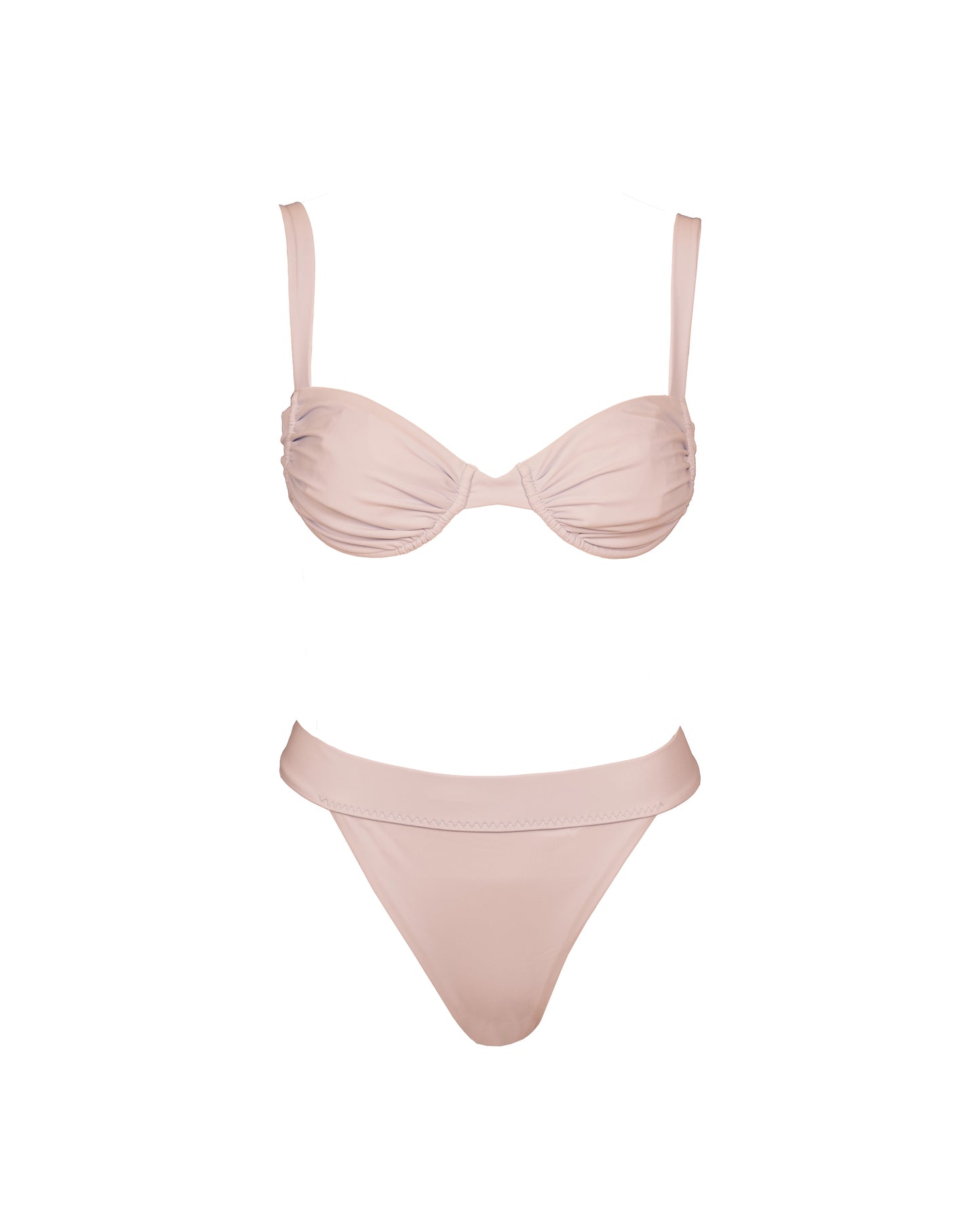 CLASSIC MOOREA Bikini a balconcino rosa cipria