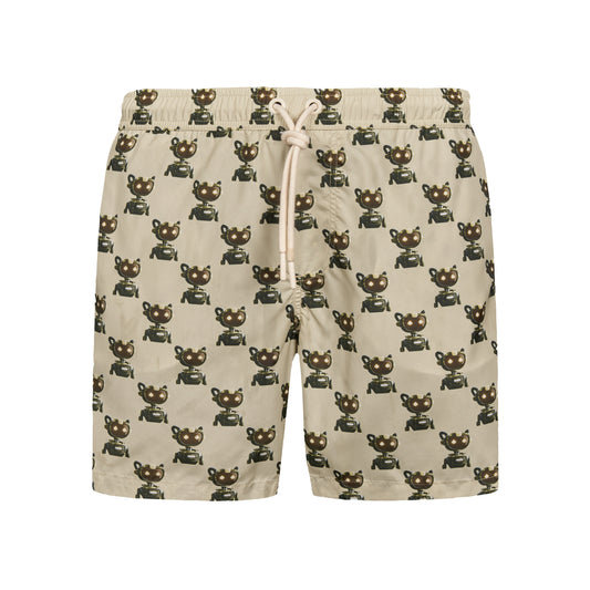 Pantaloncini da bagno stampa AlphaBot #3253