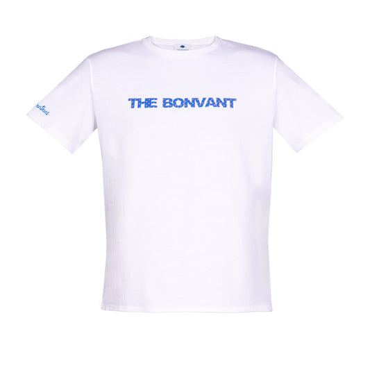 T-shirt in cotone stampa The BonVant blu