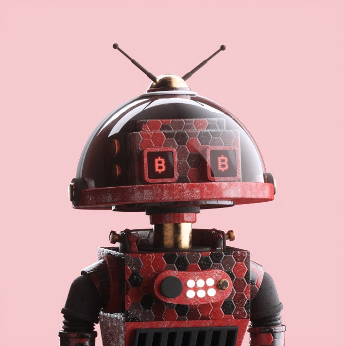 Swim shorts with AlphaBot #9527 print