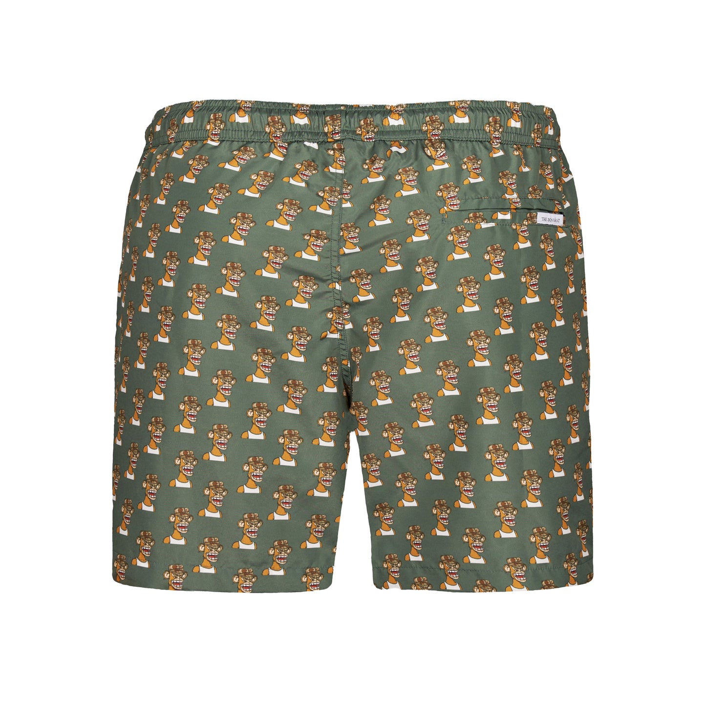 Swim shorts with BASC #4398 print