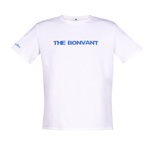 The BonVant blue print cotton t-shirt
